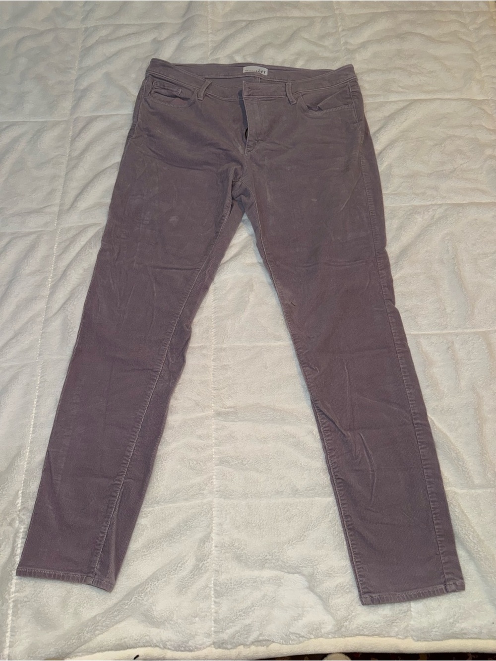 LOFT Skinny Pants in lilac purple